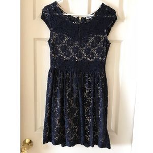Navy Lace Dress